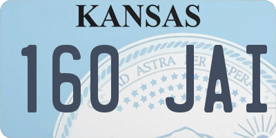 KS license plate 160JAI