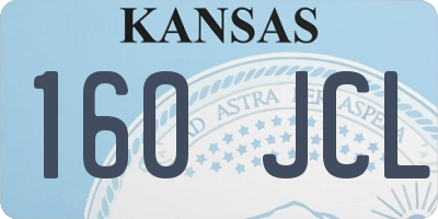 KS license plate 160JCL