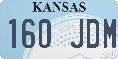 KS license plate 160JDM