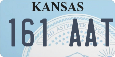 KS license plate 161AAT