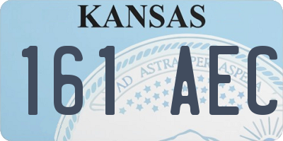 KS license plate 161AEC