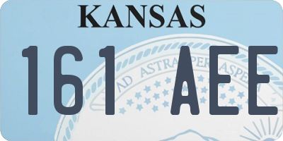 KS license plate 161AEE
