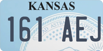 KS license plate 161AEJ