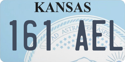 KS license plate 161AEL