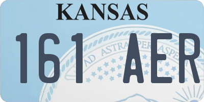 KS license plate 161AER