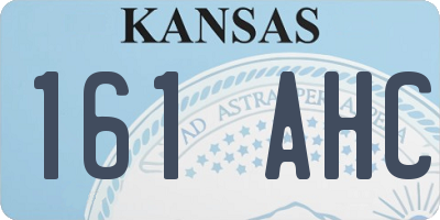 KS license plate 161AHC
