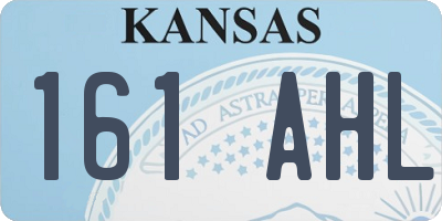 KS license plate 161AHL