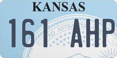 KS license plate 161AHP