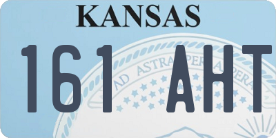 KS license plate 161AHT