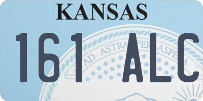 KS license plate 161ALC