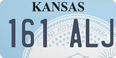 KS license plate 161ALJ