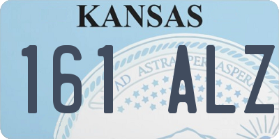 KS license plate 161ALZ