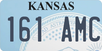 KS license plate 161AMC