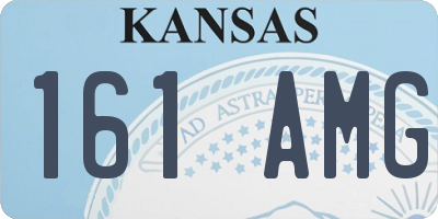 KS license plate 161AMG