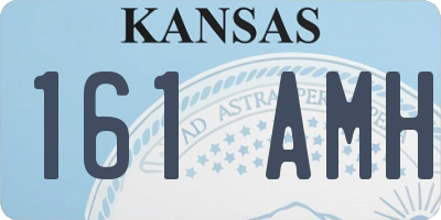 KS license plate 161AMH