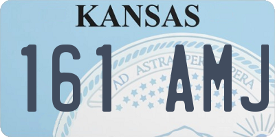 KS license plate 161AMJ
