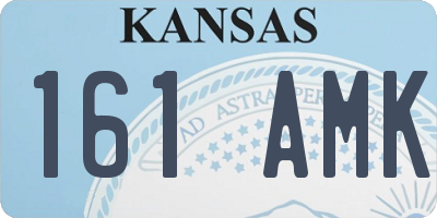 KS license plate 161AMK