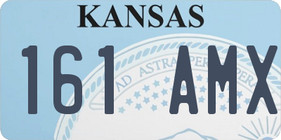 KS license plate 161AMX