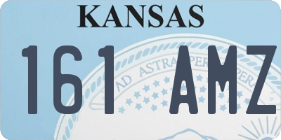 KS license plate 161AMZ