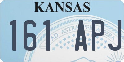 KS license plate 161APJ