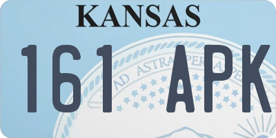 KS license plate 161APK
