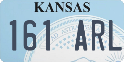KS license plate 161ARL