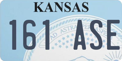 KS license plate 161ASE