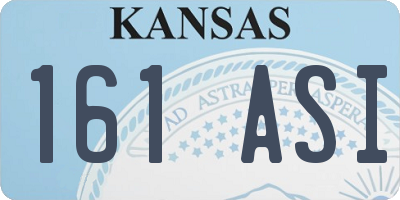 KS license plate 161ASI