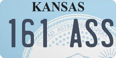 KS license plate 161ASS