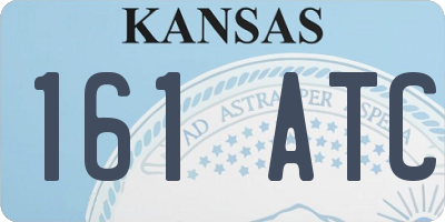 KS license plate 161ATC