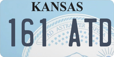 KS license plate 161ATD