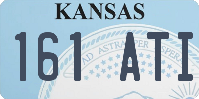 KS license plate 161ATI