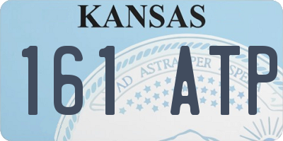 KS license plate 161ATP