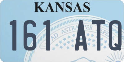 KS license plate 161ATQ