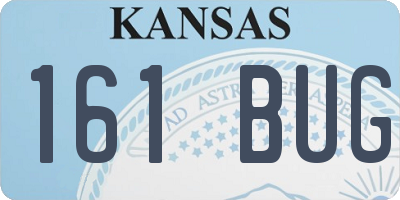 KS license plate 161BUG