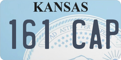 KS license plate 161CAP