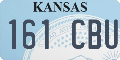 KS license plate 161CBU