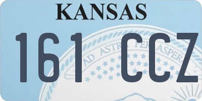 KS license plate 161CCZ