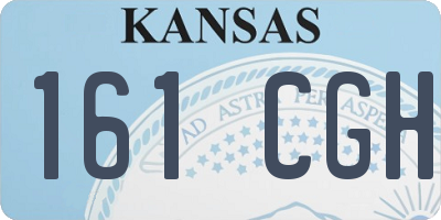 KS license plate 161CGH