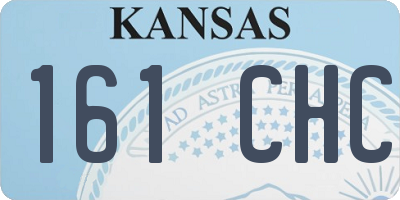 KS license plate 161CHC