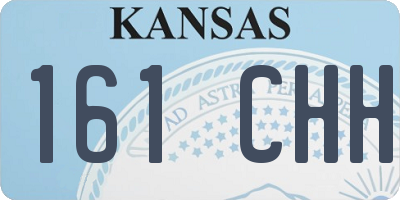 KS license plate 161CHH