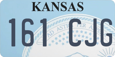 KS license plate 161CJG