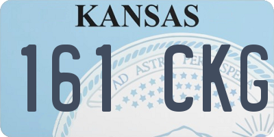 KS license plate 161CKG