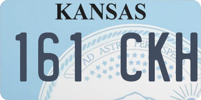 KS license plate 161CKH