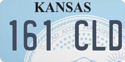 KS license plate 161CLD