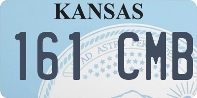 KS license plate 161CMB