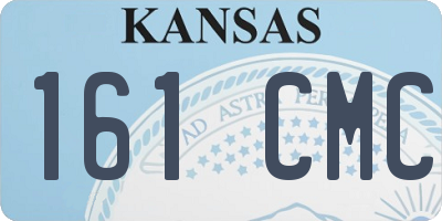 KS license plate 161CMC
