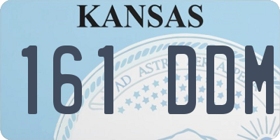 KS license plate 161DDM