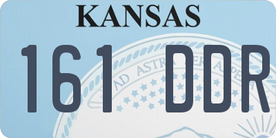 KS license plate 161DDR