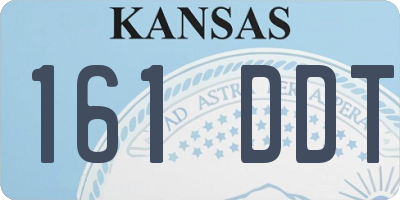 KS license plate 161DDT
